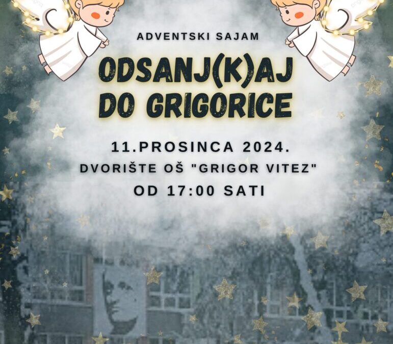 Najavljujemo adventski sajam “Advent u Grigorici”