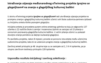 Evaluacija međunarodnog eTwinning projekta Igrajmo se glagoljicom 4