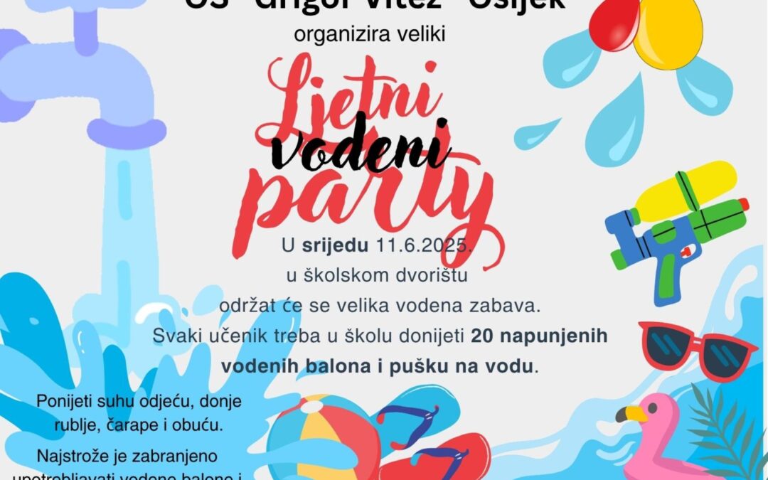 Ljetni vodeni party – dan pun smijeha, igre i osvježenja!
