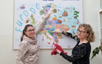 Finske učiteljice i simpatični Mr. Krapu u Erasmus posjetu našoj školi