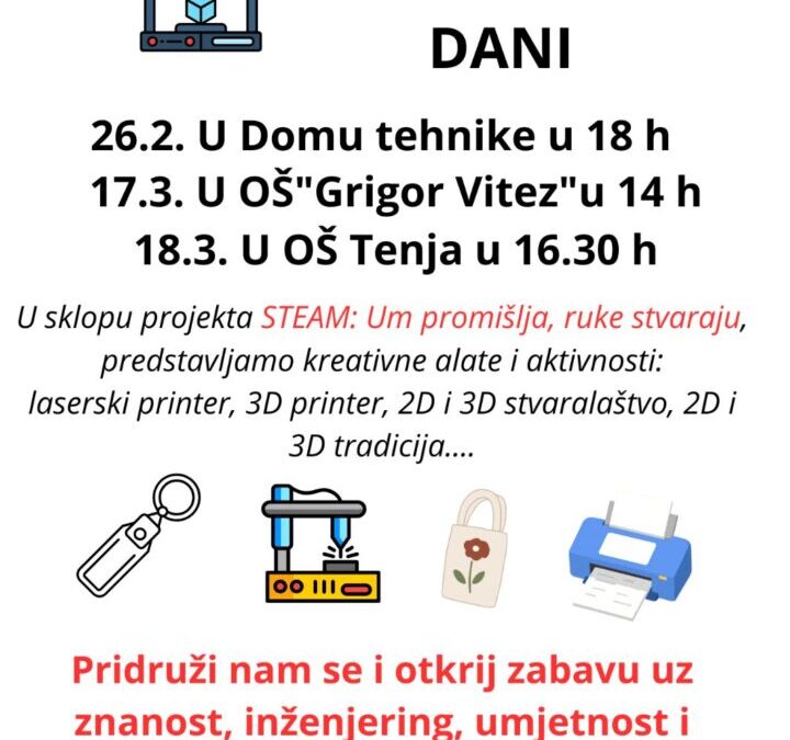 Održan STEAM dan u Osnovnoj školi “Grigor Vitez” Osijek