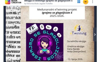 Predstavljanje rezultata eTwinning projekta „Igrajmo se glagoljicom 5“ zajedničkom digitalnom knjigom