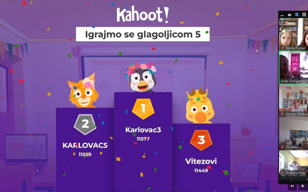 Treće mjesto za naše učenike na završnom kvizu projekta „Igrajmo se glagoljicom 5“