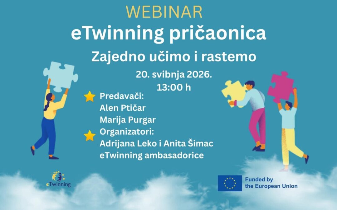 Mali knjižničari predstavili projekt „Igrajmo se glagoljicom!“ na eTwinning pričaonici